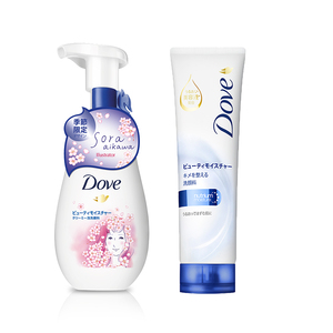 多芬柔嫩洁面慕斯160ml+润泽洗面奶130g