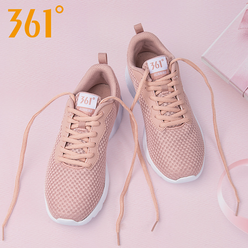 361 women's shoes 2019 winter new casual air cushion running shoes 361 degree breathable mesh sports shoes for women