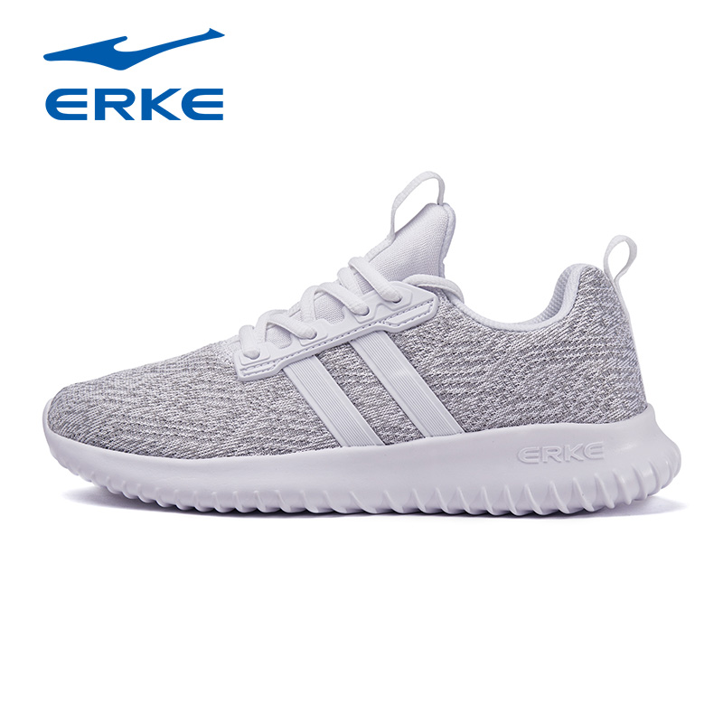 ERKE Women's Shoes 2019 New Winter Running Shoes Breathable Mesh Surface Student Genuine Casual Sports Shoes Male