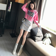 秋装女2018新款早秋女装韩版套装两件套连衣裙短款小个子高腰裙子图片