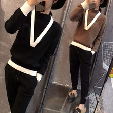 欧洲站2018秋冬季韩版新款半高领宽松毛衣女装套头针织打底衫上衣图片