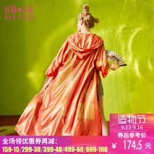 妖精的口袋旗舰店夏装新款宽松连帽亮色外套女中长款 盛夏欢愉图片