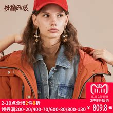 妖精的口袋保暖上衣外套冬装2018新款宽松连帽白鸭绒羽绒服女长款图片