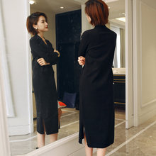 初秋装毛衣外套女春秋中长款2018新款早秋装女装外搭韩版针织开衫图片