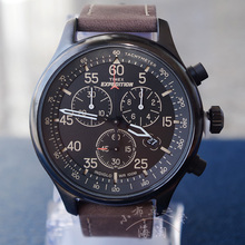 美国正品 现货 天美时T49905 Timex 远征探险系列三眼计时皮带男表