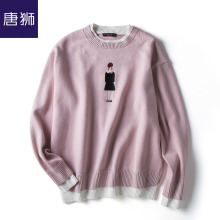 唐狮旗舰店2018冬装新款毛衣女假两件毛衫针织衫韩版圆领学生图片