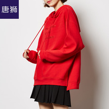 唐狮旗舰店2018新款秋季韩版学生宽松bf潮长袖卫衣女连帽休闲图片