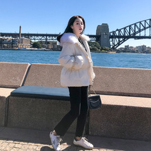 白色反季棉服女装2018新款加厚小棉袄ins面包服短款棉衣冬天外套图片