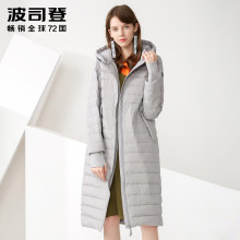 波司登2017新款轻薄款羽绒服女长款宽松秋冬韩版女装B70132004V图片