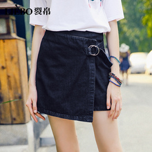 裂帛2018春装新款牛仔半身裙女装chic百搭时尚a字裙包臀短裙女图片