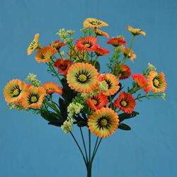 清明节新款仿真精品小把花7头28花双层丁香绢花小康乃馨厂家包邮