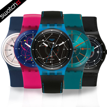 Swatch 置51 正品 斯沃琪 SUTS401 手表机胸信表情侣表装 SUTR401
