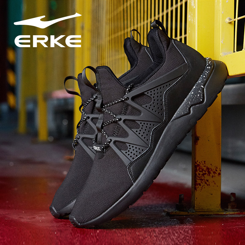 ERKE Casual Shoes Sneakers Men's Spring 2019 New Shoes Retro Light Running Shoes Running Shoes Men's Shoes