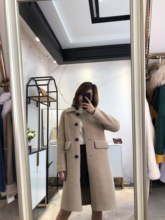 2019新款皮草简约设计款中长款女126217
