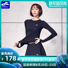 羽毛球服运动健身服跑步速干套装 紧身衣男女款 butiky速迈秋冬新款