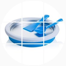 热销家用铁板做超冰淇淋冻盘抄儿童迷你炒冰 小型雪糕酸奶机炒新款