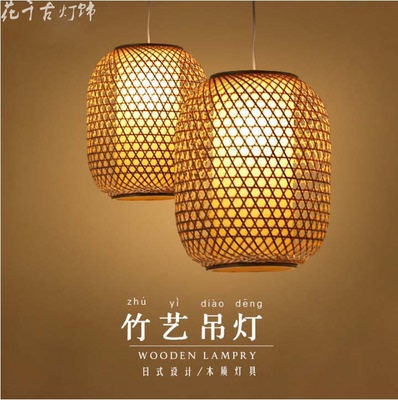 手工竹编吊灯特价精选