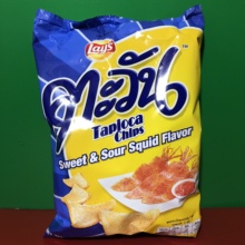 Lay's乐事嗒嗒玩木薯片(色拉味/甜辣鱿鱼味)62g膨化食品 临期特价