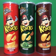 烧烤味160克 马来西亚进口 特价 咖客嗞薯片 芥末味 原味 Kracks