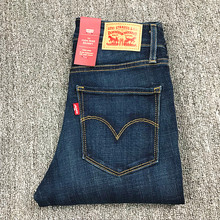现货Levi's李维斯深蓝水洗高腰修身小脚721牛仔裤女18882-0047