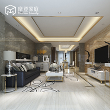 摩登家庭现代简约茶几电视柜组合客厅成套家具金属烤漆后现代家具