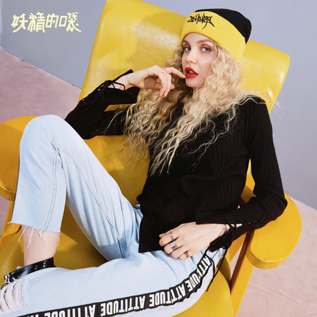妖精的口袋初秋上衣2018新款韩版chic薄款圆领直筒绑带针织衫女商品大图