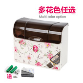 美佳信浴室塑料厕纸盒卫生间纸巾盒挂壁式草纸盒收纳盒免打孔安装
