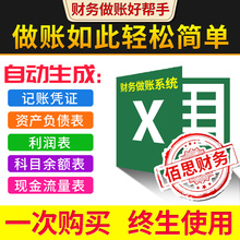 公司记账做账表格财务软件系统excel财务报表会计录凭证手工做账