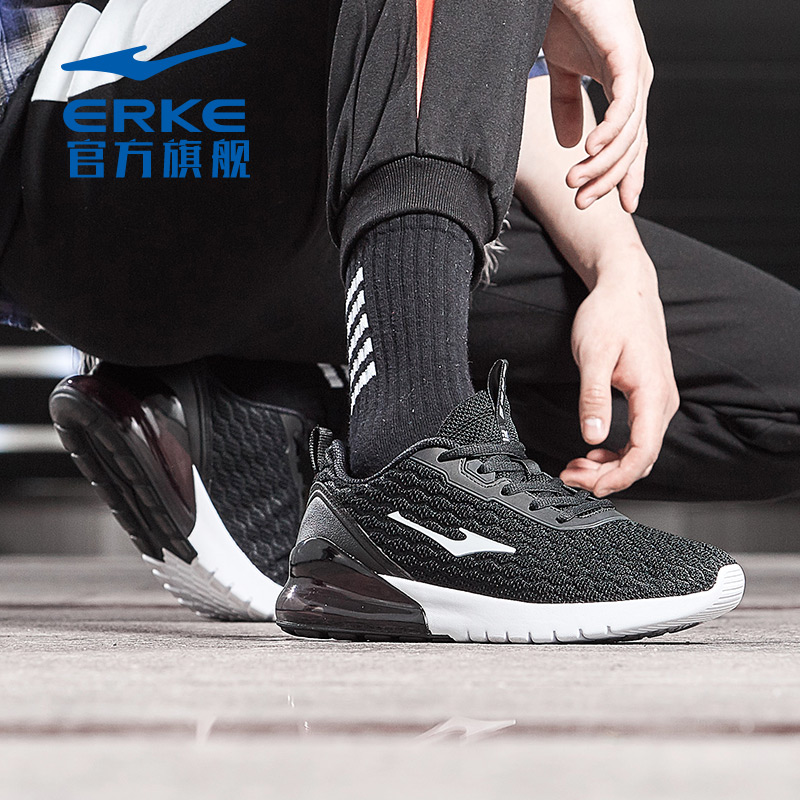 ERKE Men's Shoes Sneakers Men's 2019 Autumn New Genuine Running Shoes Men's Air Cushion Shoes Running Shoes Men's