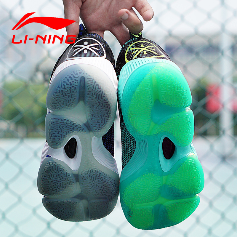 Li Ning Fission 5 Low top Mandarin Duck Basketball Shoes Men's Shoes 3 Wade's Way 7 Sonic Speed 6 Summer Breathable Student activism Sports Shoes