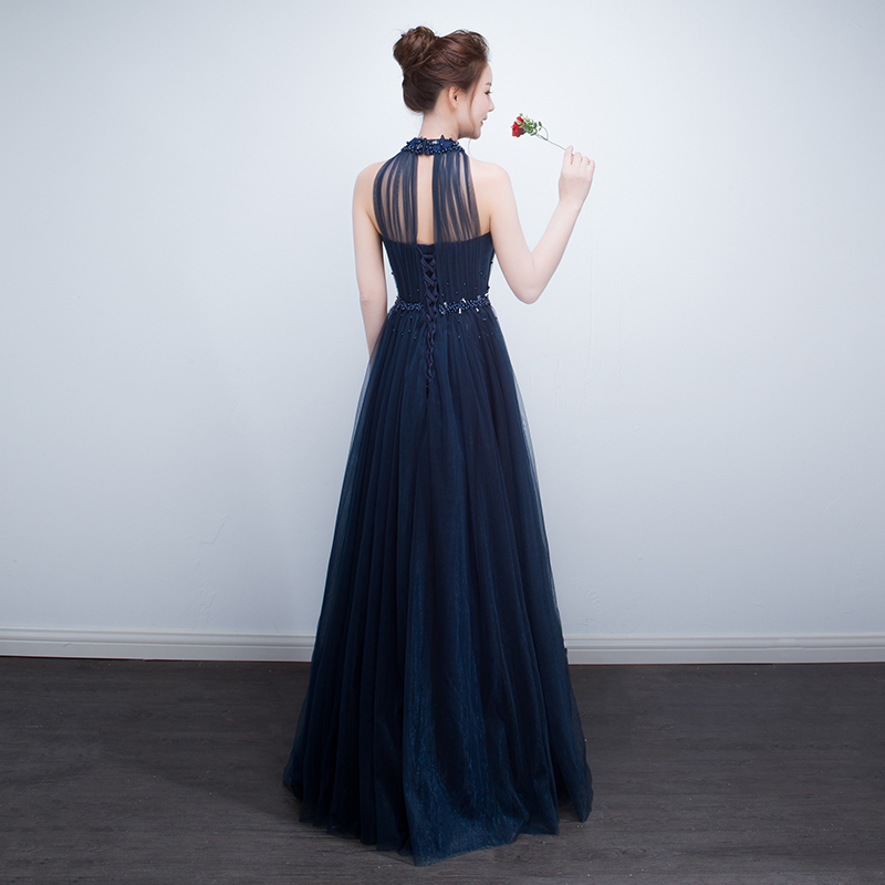 宴会晚礼服2018新款优雅长款主持人晚会派对