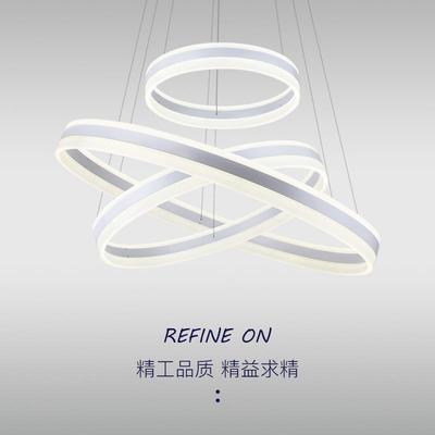 双色上下层创意吊灯饰艺术led圆环形简约现代个性亚克力客厅灯具
