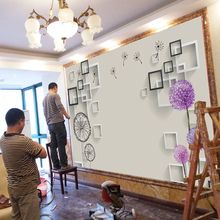 现代简约3D客厅电视背景墙壁纸5D影视墙壁画8D墙纸家用墙布大气