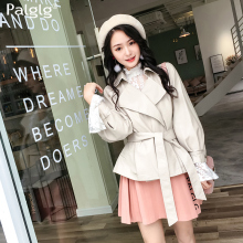 【买二送一】皮衣外套2018新款时尚休闲女装修身西装皮衣短款上衣图片
