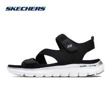 Skechers斯凯奇女鞋新款时尚罗马鞋凉鞋 休闲简约沙滩鞋 39075