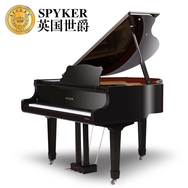 W136HD键重锤黑白红色88三角钢琴全新电钢琴英国世爵SPYKER