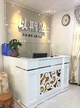 美容院转角收银台服装 店收银台吧台烤漆收银台柜台雕花收银台欧式