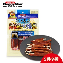 鸡肉绕肉咬咬磨牙 60g 10根 日本多格漫名仕鸡胗肝生牛皮卷