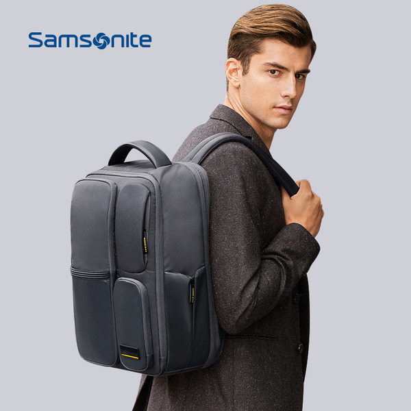 Samsonite/新秀丽双肩包 男士防水多功能商务背包大容量电脑包41D