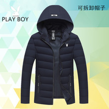 羽绒棉衣服中老年男士 外套男40 加绒加厚棉袄冬装 中年爸爸装 50岁