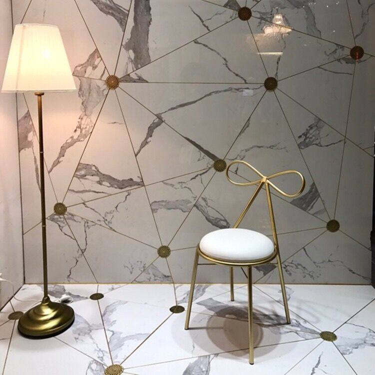 铁艺金色餐椅主题餐厅椅大师设计艺术靠背椅创