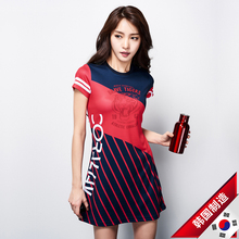 透气速干修身 乒乓球网球长裙9057 韩国可镭嘲灿鹈球服女连衣裙新款