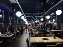 韩式烤肉排烟管烧烤店排风设备上排烟伸缩硬管吸烟灯罩抽烟机商用