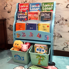宝宝卡通经济型幼儿园塑料简易绘本玩具收纳书柜 儿童小学生书架