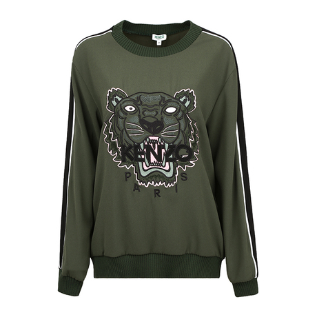 KENZO/高田贤三 春秋新款女士虎头长袖套头卫衣1 2TO0735AC51商品大图