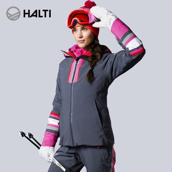 HALTI/哈尔迪女运动户外防风透气保暖耐磨高弹滑雪服 H059-2182