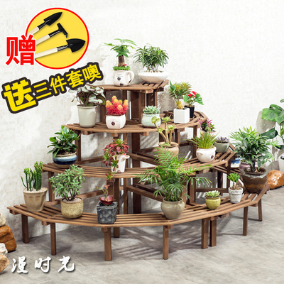 转角多层花架实木是什么牌子