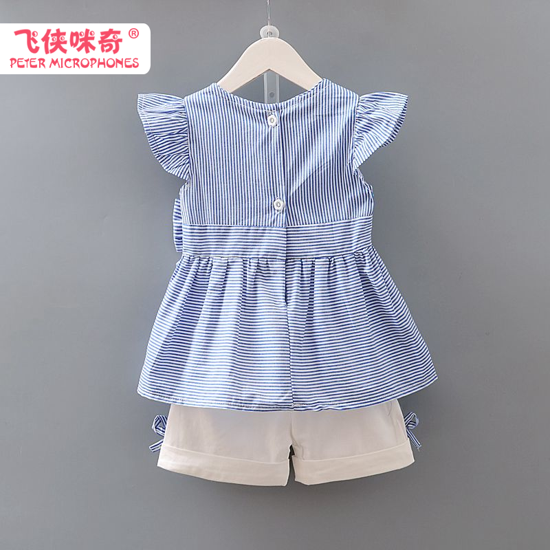 女童夏季套装2018新款洋气女宝宝婴幼儿衣服