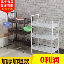 美容推车铁艺三层欧式美容院小推车仪器火罐纹绣美甲店移动置物架