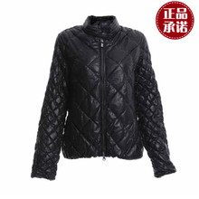 EMPORIO ARMANI/阿玛尼女装棉衣 女2016冬季休闲外套修身格子棉服图片